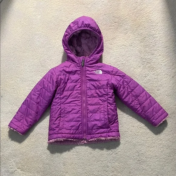 The North Face Kids' Reversible Purple Quilted Jacket - Picture 1 of 2